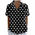 thumbnail image 1 of Vestidos Casuales Para Mujer, Blusas De Mujer De Moda Camiseta informal holgada de manga corta con estampado de moda para mujer, 1 of 5