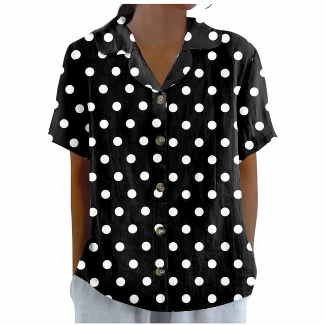 Vestidos Casuales Para Mujer, Blusas De Mujer De Moda Camiseta informal holgada de manga corta con estampado de moda para mujer