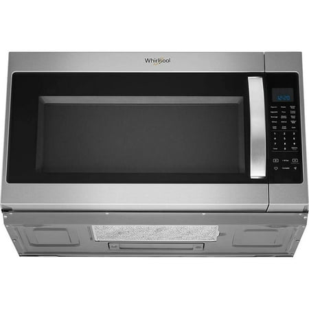 Whirlpool - 2.1 Cu. Ft. Over-the-Range Microwave with Sensor Cooking - Stainless steel