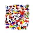thumbnail image 1 of sweethay 50 piezas PVC autoadhesivo autoadhesivo forma de bandera elegante decorativo a prueba de sol impermeable puerta motor capó calcomanía ornamento Automoción decorativa y accesorios sweethay VI017200-01, 1 of 6