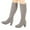Khaki, variant on Honeeladyy Womens Knee High Boots Chunky Block Heels Pointed Toe Side Zipper Imitation Leather Boots Fall Winter Comfort Boot #T