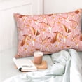 thumbnail image 4 of KLL Pink Cockatoo Birds Pillow Covers Envelope Closure,Super Soft and Cozy Fuzzy Fleece Pillow Case Cover 16"x24", 4 of 5