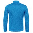 thumbnail image 6 of Mens Zip Up Sweatshirt Without Hood Fall Fashion Jackets Zipper Mock Neck Coat Casual Long Sleeve Top With Pockets, XL, 6 of 7