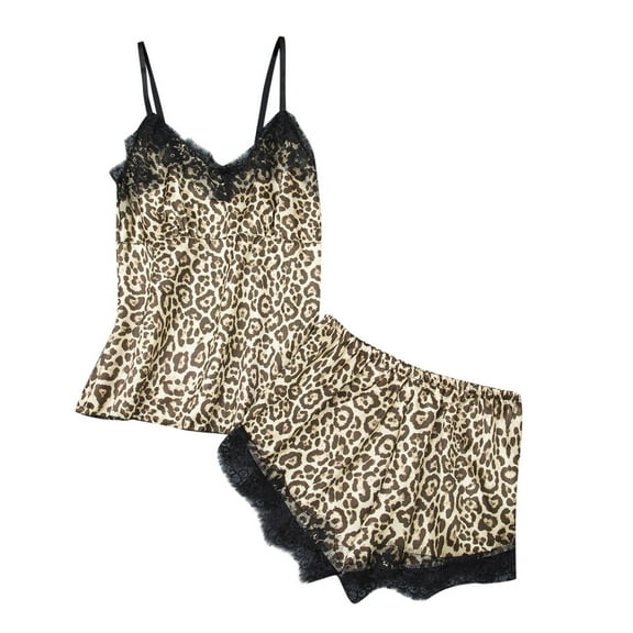 Viikei Halloween Pajamas for Women Set Christmas Pajamas Women's and Winter Sling Nightdress Nightwear Leisure Wear Pajamas