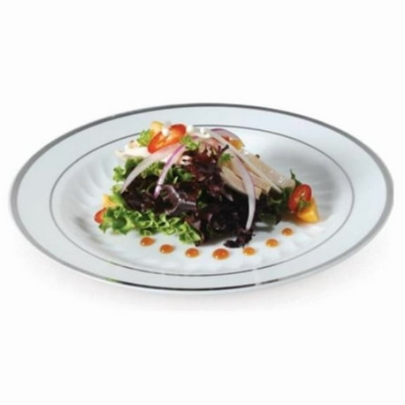 Fineline Settings 509-BO Bone & Gold Round Dinner Plate