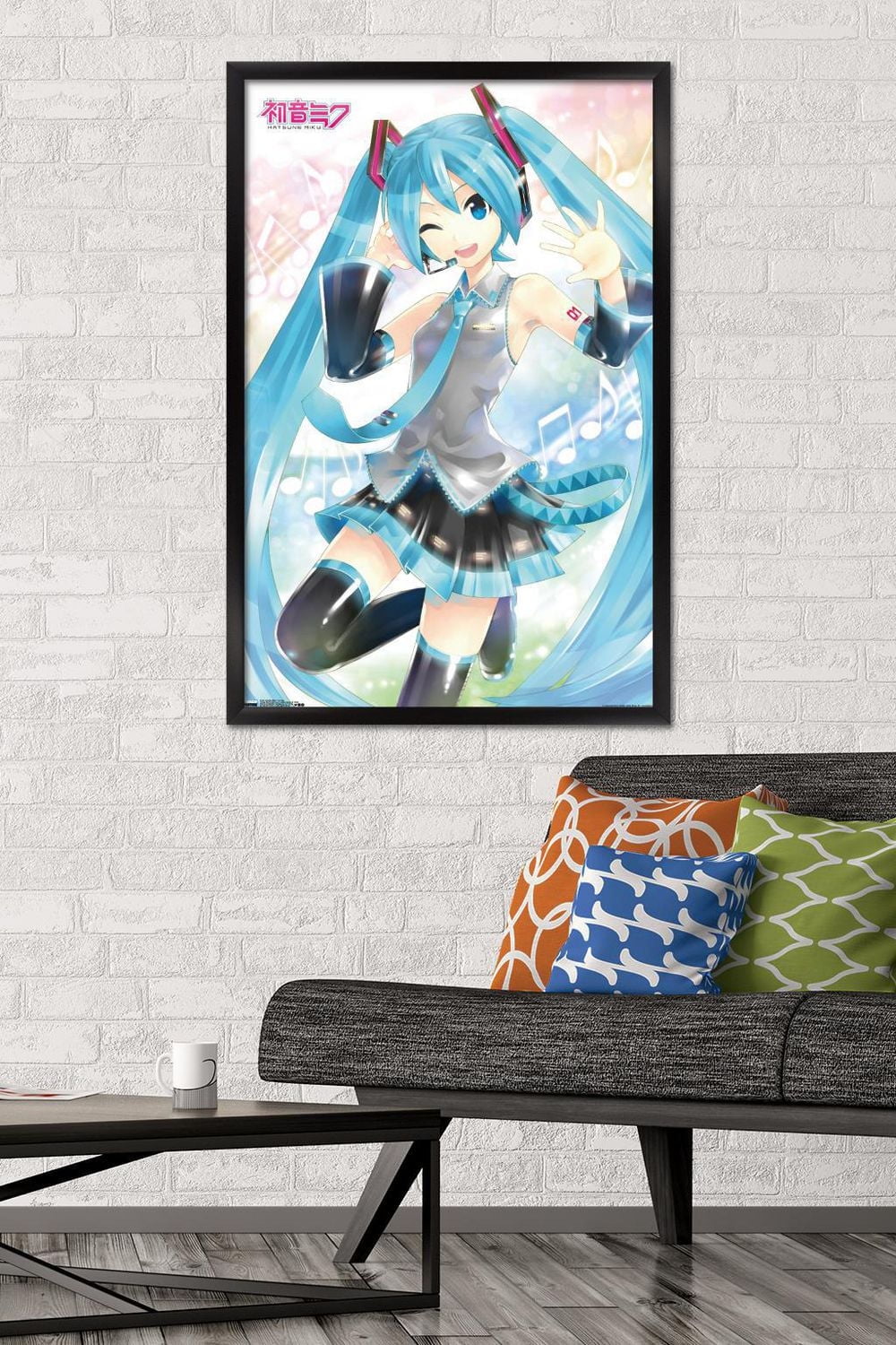 Hatsune Miku - Waving Wall Poster, 22.375" x 34"