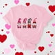 thumbnail image 2 of RKSTN Valentine Gifts Women's Valentine's Day T Shirts Oversized Crewneck Valentines Graphic Print Short Sleeve Shirt Womens Casual Solid Round Neck Plus Size Loose Fits Tee Top Summer Clothes, 2 of 8
