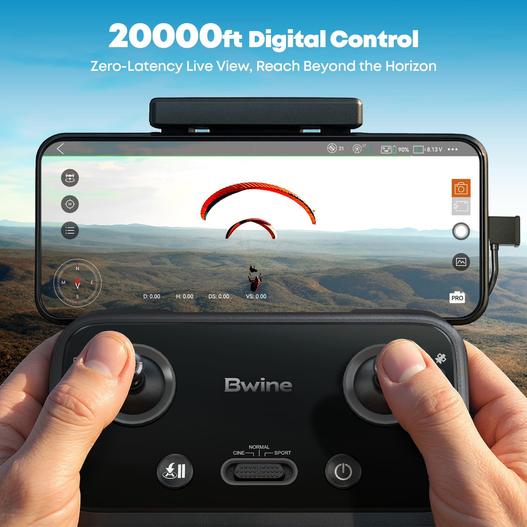 Bwine F7MINI 4K Video 8K Photo Drones with Camera for Adults, 3-Axis Gimbal EIS, 96Mins, 249g FAA-Exempt, 6KM Transmission, Smart Return, Waypoint, Orbit Fly, Better for Beginners