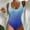 Sky Blue, variant on Baqcunre Women One Piece Swimsuit Solid Ribbed Monokini Swimwear Scoop Neck Low Back Waistband Bathing Suit with Chest Pads Army Green L