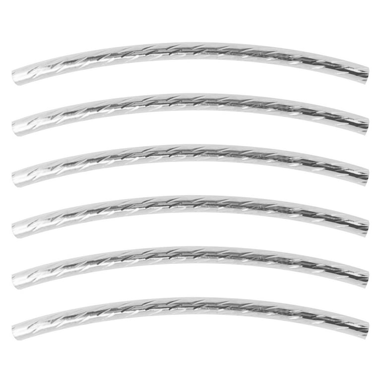 Curved Long Tube Beads Long Curved Noodle Tube Spacer Beads For
