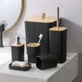 thumbnail image 2 of Avdolw 6PC Bathroom Accessory Set, Plastic Bathroom Decor with Toilet Brush, Soap Dispenser, Trash Can, Toothbrush Holder, 2 of 6