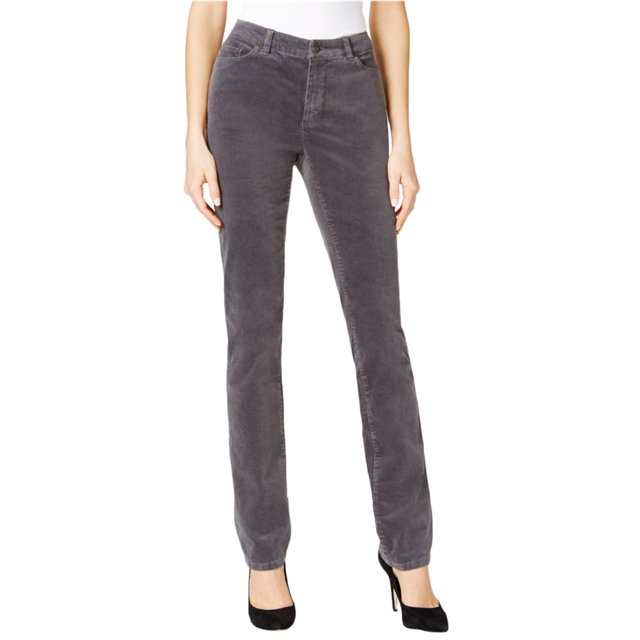 Charter Club Womens Lexington Tummy Control Corduroy Pants Red Size 16x3