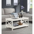 thumbnail image 1 of Convenience Concepts Oxford Collection Coffee Table with Shelf, Ivory, 1 of 5