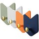 thumbnail image 1 of 4pcs Self Adhesive Wall Hooks Hanging Keys Hooks Towels Purses Hanging Hooks, 1 of 4
