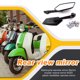 thumbnail image 2 of Sidaley Paquete de 2 espejos para motocicleta, hermosas líneas, vista trasera, plegable, ajuste libre, vista amplia, resistencia a la corrosión, Accesorios para motos Sidaley VI002061-00B, 2 of 6