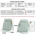 thumbnail image 3 of Sac Bandoulière pour Téléphone Cellulaire Femmes Sac à Écran Tactile Portefeuille Sac à Main Sac d'Épaule, 3 of 5