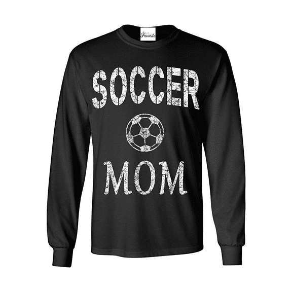 Mens Long Sleeve T-Shirts - Soccer Mom