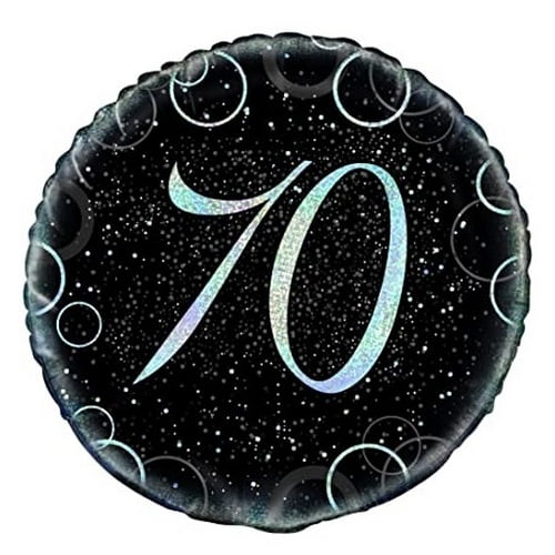 Unique Party Glitz 70th Foil Balloon