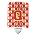 thumbnail image 1 of Carolines Treasures CJ1070-QCNL Letter Q Football Cardinal & Gold Ceramic Night Light, 1 of 1