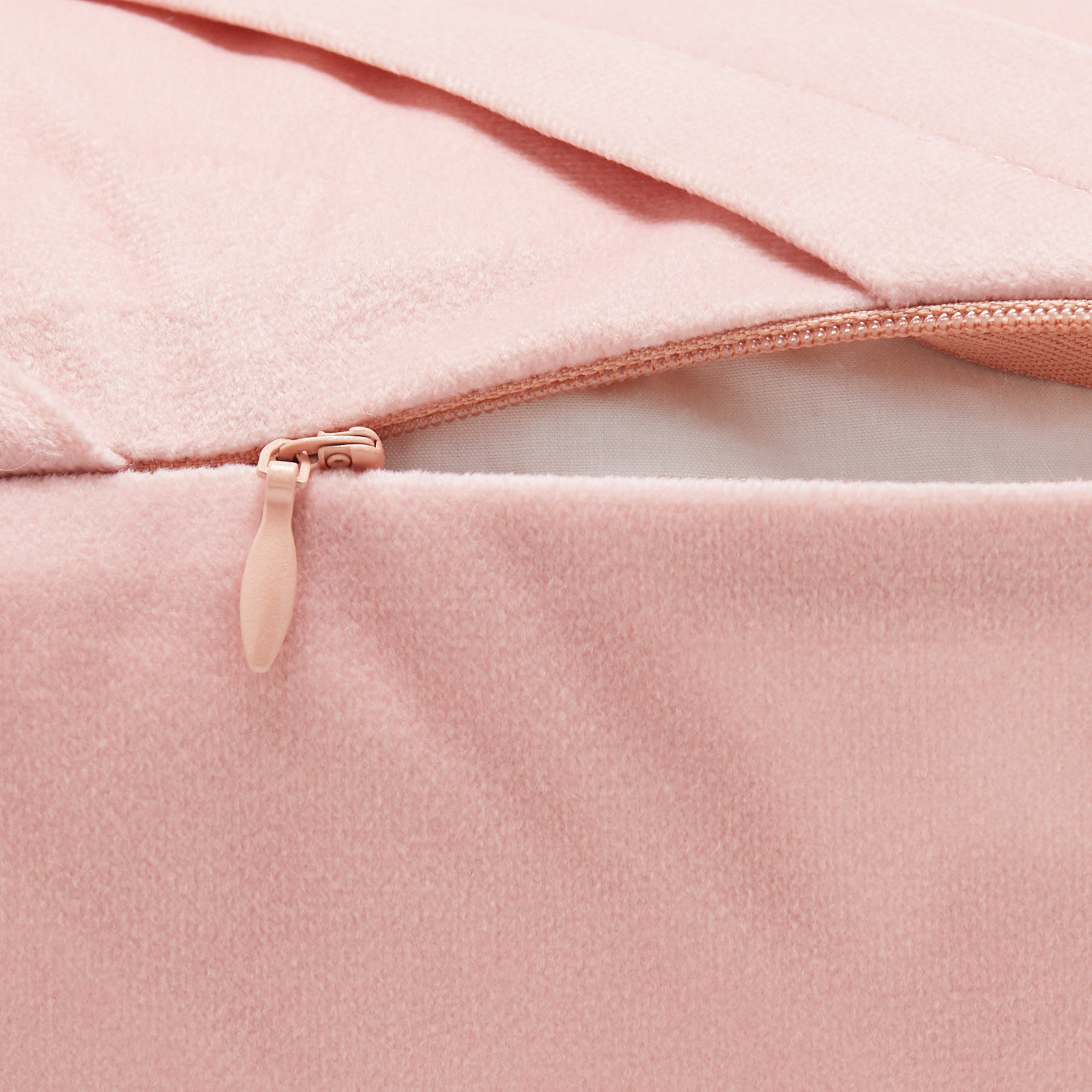 MoDRN Glam Blush Pleated Velvet Decorative Throw Pillow, 20" x 20" - image 4 of 4