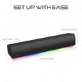 thumbnail image 3 of Sound Blaster GS3 (blanco) Barra de sonido compacta para juegos RGB con tecnología SuperWide y alime, 3 of 6