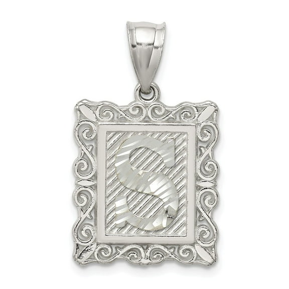 Sterling Silver Initial S Charm
