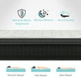 thumbnail image 2 of lemontalking 10 Inch Twin Mattress Hybrid Mattresses Medium Firm In A Box, 2 of 6