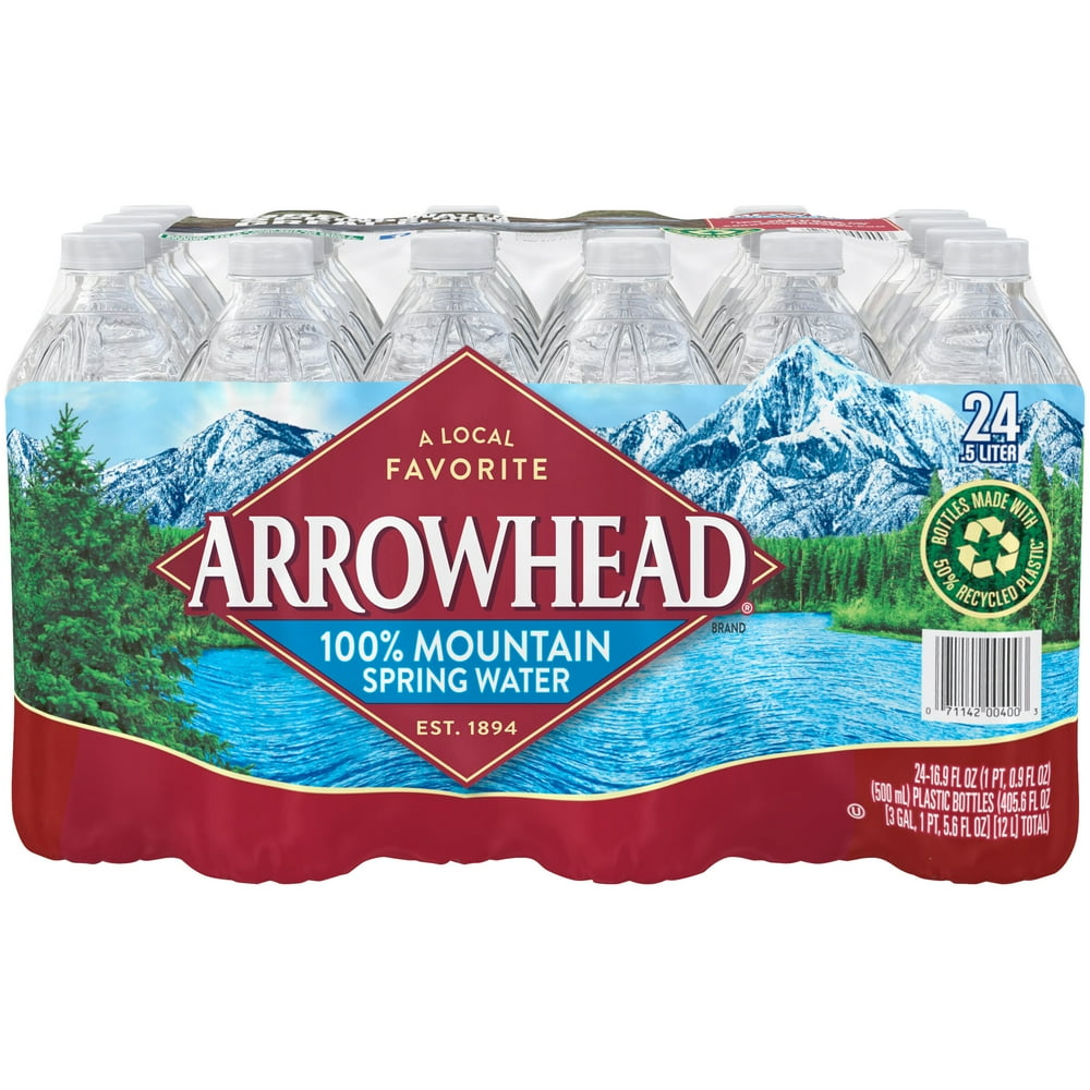 ARROWHEAD 100 Mountain Spring Water 2816.9 fl. oz. Bottles Walmart