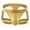 Gold, variant on Lilgiuy Men Casual Solid Hollow-carved Design Charming Breathable Low Waist Underwear Pants Short Leg Health Underpants