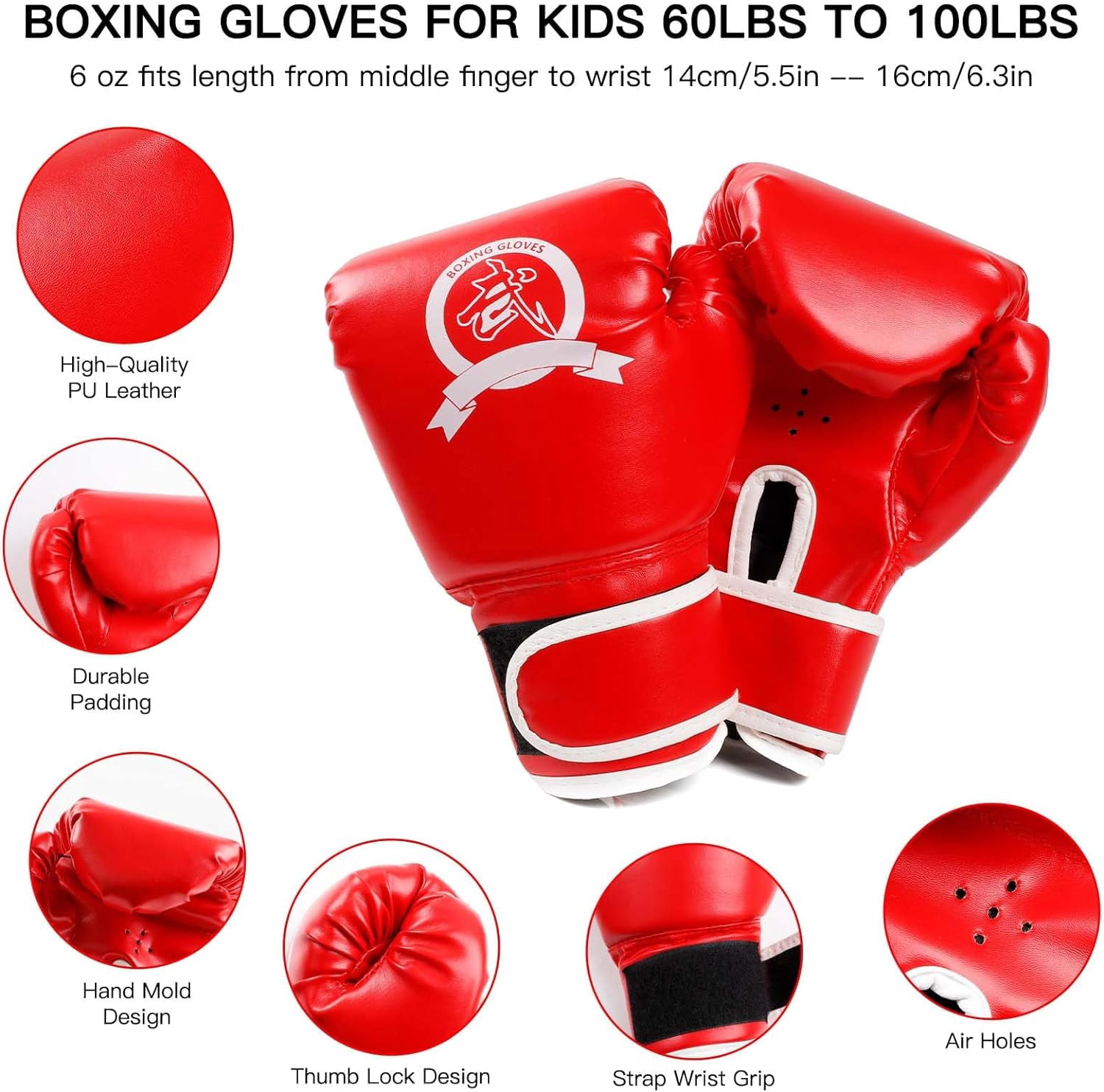 CYFIE 3-in-1 Boxing Stuff with Boxing Gloves & Taekwondo Kick Pad, Punching Mitts for Adult Youth, MMA Karate Muay Thai Training,Red