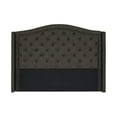 thumbnail image 3 of Lexicon Bryndle Queen Headboard with Button Tufted & Nailhead in Charcoal, 3 of 5