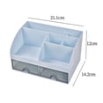 thumbnail image 5 of GROWTH TANK Desk Organizer with Drawers Cosmetic Makeup Brush Storage Holder Desktop Storage Blue, 5 of 5