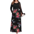 thumbnail image 6 of TARAINYA Plus Size Women Long Sleeve Maxi Dress Casual Dresses with Pockets, 6 of 9