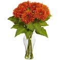 thumbnail image 1 of Nearly Natural 1360-OR Arrangement de Tournesol avec Vase, Orange, 1 of 1
