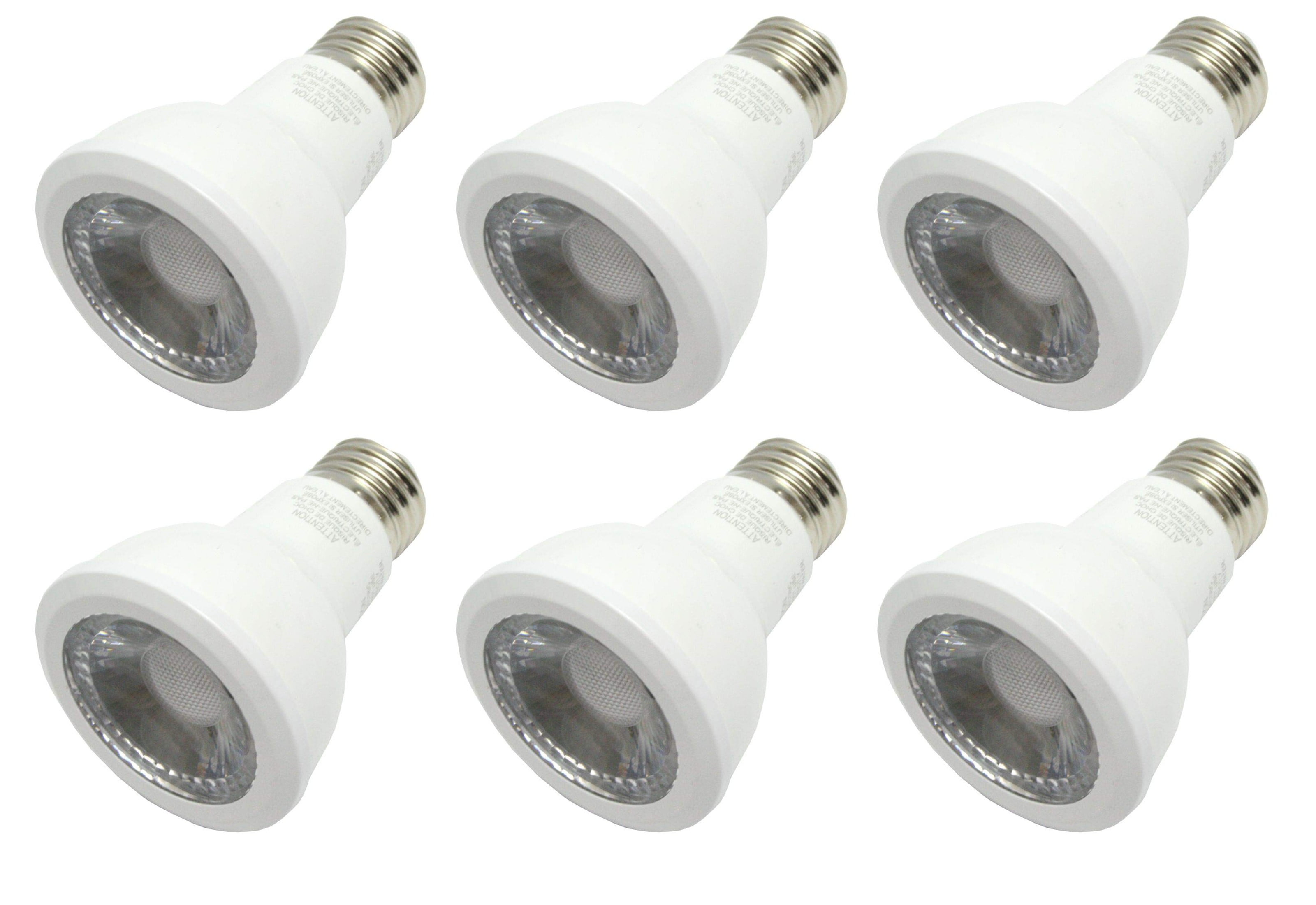 (case of 6) GE 93107782 Par20 LED Reflector Flood, Dimmable 7 watt 430 lumens LED Light Bulb