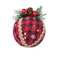 thumbnail image 1 of Matsuzay 3 piezas árbol de Navidad bolas colgantes de punto hecho a mano árboles de Navidad bolas de hilo adornos colgantes suministros Kits de decoración para fiestas No.03 Matsuzay HA007790-03B, 1 of 6