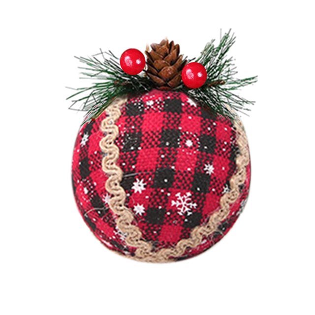 Matsuzay 3 piezas árbol de Navidad bolas colgantes de punto hecho a mano árboles de Navidad bolas de hilo adornos colgantes suministros Kits de decoración para fiestas No.03 Matsuzay HA007790-03B