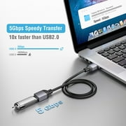 onn USB-A Male to Female Extension Cable (6 Feet) - 5Gbps Fast Data Sync, Nylon Braided