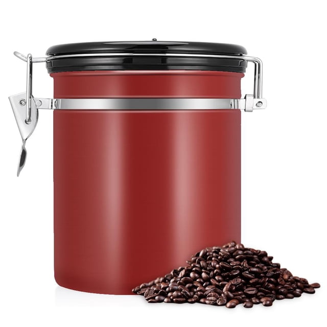 Contenedor de café EOTVIA hermético acero inoxidable 1.5L rojo