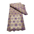 thumbnail image 1 of Tela de encaje bordado, tela de encaje , tela acolchada de verano a la moda para coser tela de encaje de gasa para trajes de muñecas, vestidos Púrpura, 1 of 8