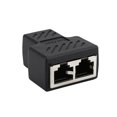 thumbnail image 1 of 2 Pcs RJ45 1 à 2 Câble Réseau LAN Ethernet Femelle Adaptateur Connecteur Séparateur Rallonge Prise Réseau Tête en T Connexion 1 Pce, 1 of 6