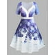 thumbnail image 1 of Vestido Navideño Talla Extra Estampado Alce Copo de Nieve Rosegal  Vestidos Estampados Tallas Grandes, 1 of 5