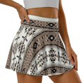 thumbnail image 3 of Xoenoiee Navajo Ethnic Tribe Print Womens Pleated Tennis Skirt with Shorts High Waisted Athletic Golf Skorts Tummy Control Workout Skirts Plus Size, S, 3 of 6