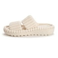 thumbnail image 3 of MUK LUKS Women's Double Strap Slide-Cloud Ribbed Terry Slipper, 3 of 10