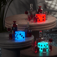 thumbnail image 3 of Magshion 6" Cordless LED Square Cube Glowing Lamp, Tabletop RGB 16 Color Changing Light-Up Rechargeable Night Light, Waterproof Pub Party Mood Light with Remote, 3 of 10