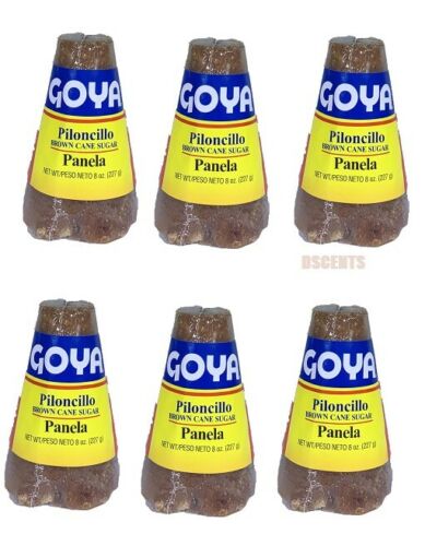 Goya Piloncillo Panela, Brown Sugar Cane 8 Oz (Pack of 6)