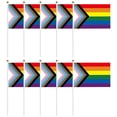 thumbnail image 3 of Rainbow Stick Flag Handheld Rainbow Flags On Sticks for Party, 3 of 8