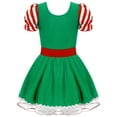 thumbnail image 2 of MSemis Kids Girls Gingerbread Tutu Costume Sequin Tulle Leotard Dress, 2 of 4