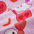thumbnail image 4 of Erosebridal Cartoon Ghost Pumpkin Shower Curtain 72Wx72L,Happy Halloween Bathroom Curtain,Blush, 4 of 6