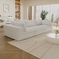 thumbnail image 4 of MAYEERTY 118.2" Cloud Corduroy Sofa, Deep Seat Double-Layer Design, Removable Cushion No Assembly, DIY Combination, White, 4 of 7